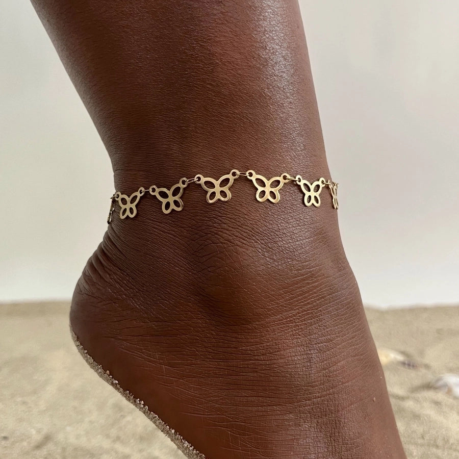 Mix Chain Anklet [201 Stainless Steel]