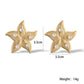 Starfish Zircon Earrings [304 Stainless Steel]