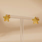 Star Stud Earrings [304 Stainless Steel,18K Gold Plated]