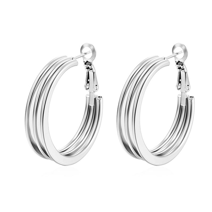 Layered Hoop Earrings [304 Stainless Steel]