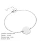 Round Coin Bracelet [304 Stainless Steel,14K Gold Plated]