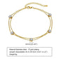 Moon Flower Butterfly Anklet [201 Stainless Steel, 18K Gold Plated]