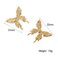 Butterfly Earrings [304 Stainless Steel,18K Gold Plated]