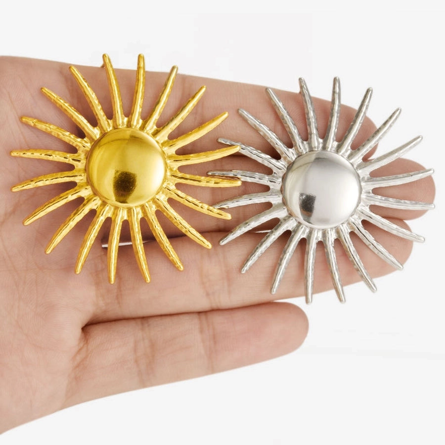 sUN eARRINGS [304 Stainless Steel]