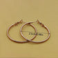 Classic Style Round Hoop Earrings [304 Stainless Steel,18K Gold Plated]