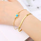 Sun/Heart/Butterfly Turquoise Bracelets [304 Stainless Steel,18K Gold Plated]