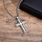 Classic Style Cross Pendant Necklace [304 Stainless Steel]