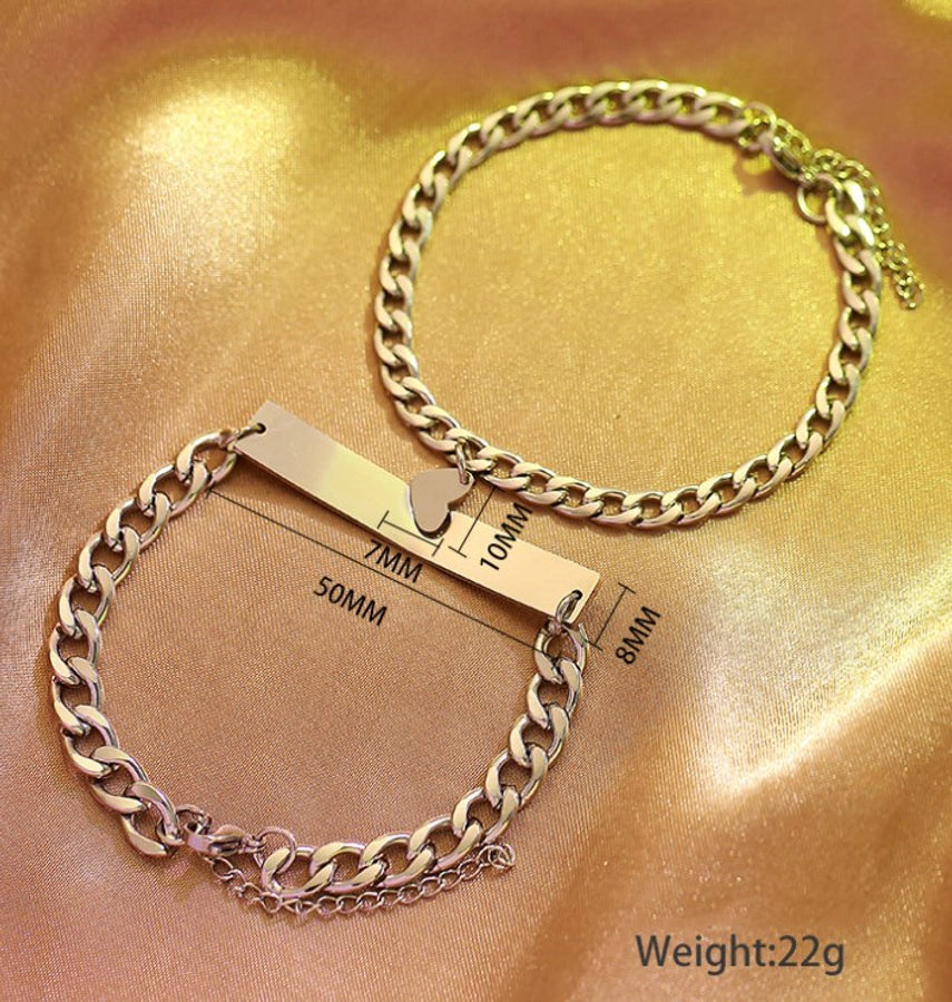 Love Couple Bracelet [Stainless Steel]