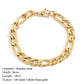 Figaro Chain Bracelet [Stainless Steel, 14K Gold Plated]