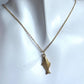 Fish Cable Chain Necklace [304 Stainless Steel Copper 18K Gold Plated]