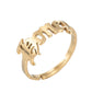 Words Ring [201 Stainless Steel, 18K Gold Plated]