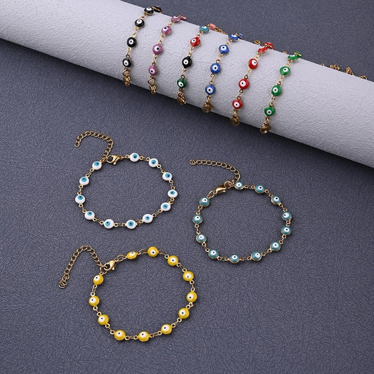 Bracciale per gli occhi del diavolo artistico [acciaio inossidabile 304]