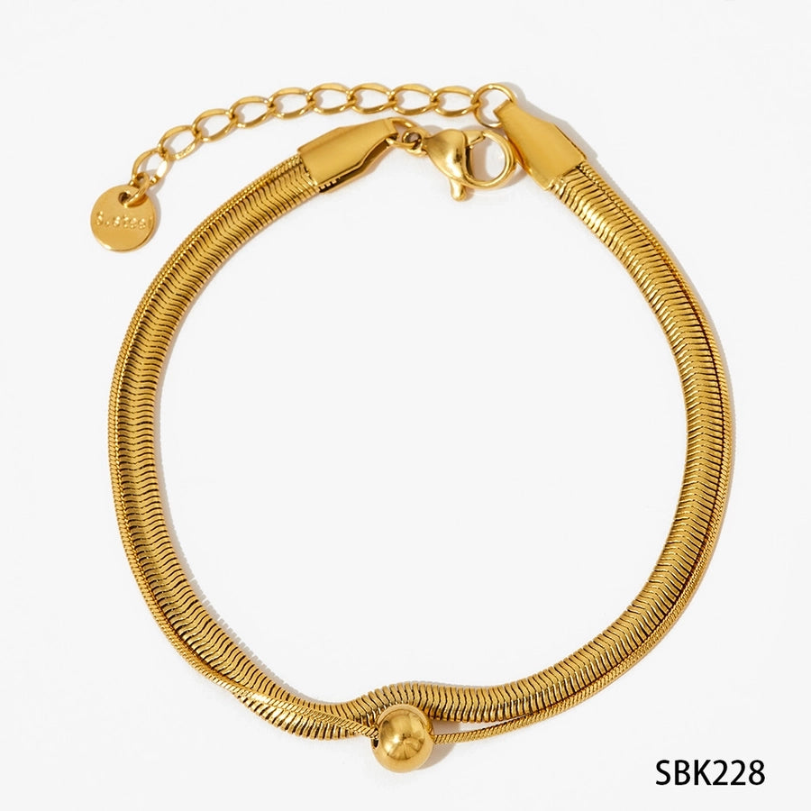 Gold Plated Bracelet/Necklace [304 Stainless Steel,16K Gold Plated]