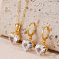 Heart Shape Zircon Jewelry Set [304 Stainless Steel]