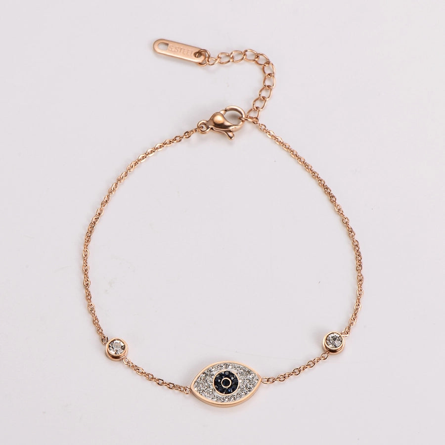 Eye Zircon Bracelet [304 Stainless Steel]