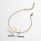 Snowflake Bracelets [201 Stainless Steel, 18K Gold Plated]