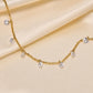 Zircon Beads Anklet [Stainless Steel]