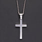 Commute Cross Necklace [201 Stainless Steel 304 Stainless Steel]