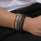 Basic Punk Solid Color Bracelet[304 Stainless Steel 18K Gold Plated]