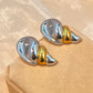 Mix Silver Gold Designs Earrings [304 Stainless Steel,18K Gold Plated]