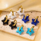 Star Enamel Earrings [316L Stainless Steel, 18K Gold Plated]