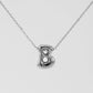 Letter Pendant Necklace [304 Stainless Steel,18K Gold Plated]