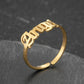 Words Ring [201 Stainless Steel, 18K Gold Plated]