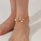 Heart Pearls Anklet [304 Stainless Steel]