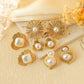 Mix Pearl Earrings [304 Stainless Steel,14K Gold Plated]