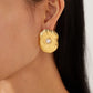 Leaf Plating Earrings [304 Stainless Steel,18K Gold Plated]