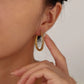 Twist Hoop Earrings [304 Stainless Steel]