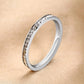 Rhinestones Band Ring Ring [304 Stainless Steel]