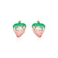 Strawberry Enamel Earrings [304 Stainless Steel,18K Gold Plated]