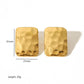 Rectangle Designs Earrings [304 Stainless Steel,18K Gold Plated]