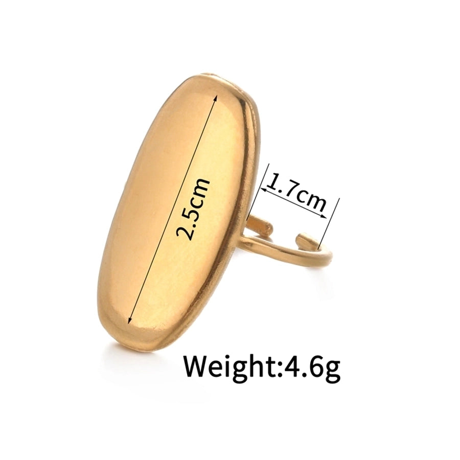 Mix Design Ring [304 Stainless Steel 14K Gold Plated]