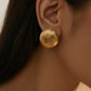 Round Earrings [304 Stainless Steel,18K Gold Plated]