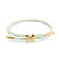 H Letter Wire Rope  Bracelets [304 Stainless Steel, 18K Gold Plated]