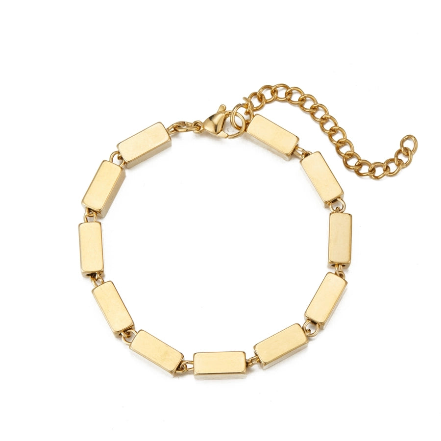 Geometric Chain Bracelets [Stainless Steel]