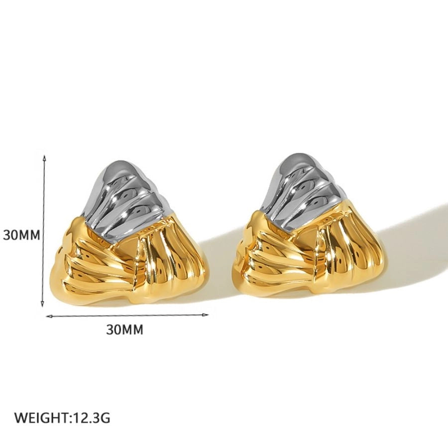 Mescola gli orecchini Desogns [304 acciaio inossidabile, oro 18K placcato]