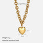 Heart Shape Cable Chain Bracelets/Necklace [304 Stainless Steel]