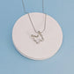 Hollow Butterfly Pendant Necklace [304 Stainless Steel]