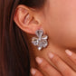 Mix Flower Earrings [304 Stainless Steel,18K Gold Plated]