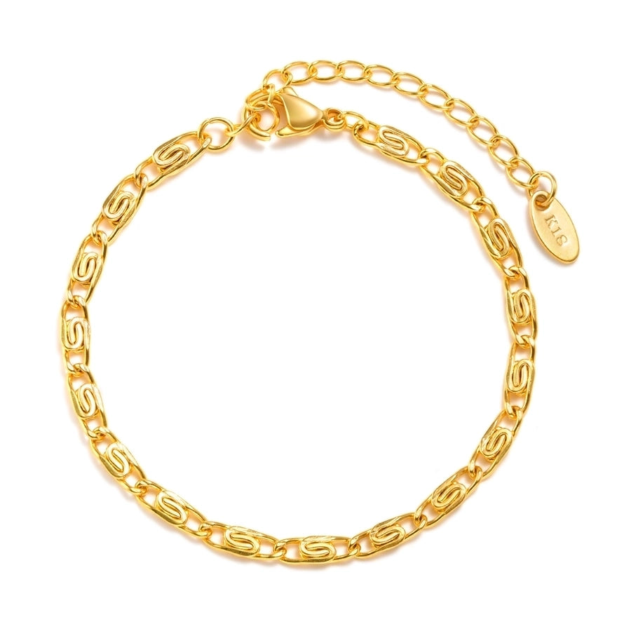 Mix Chain Bracelet [201 Stainless Steel, 18K Gold Plated]