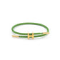 H Letter Wire Rope  Bracelets [304 Stainless Steel, 18K Gold Plated]