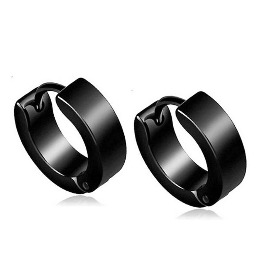 0.8 Thickness Hoop Earrings [Stainless Steel]