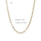 Mix Chain Necklace [304 Stainless Steel,18K Gold Plated]