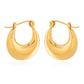 Geometric Hoop Earrings [316 Stainless Steel,18K Gold Plated]