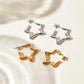 Star Earrings [304 Stainless Steel,16K Gold Plated]