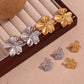 Mix Flower Earrings [304 Stainless Steel,18K Gold Plated]