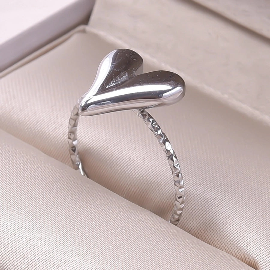 Heart Shape Ring [304 Stainless Steel]